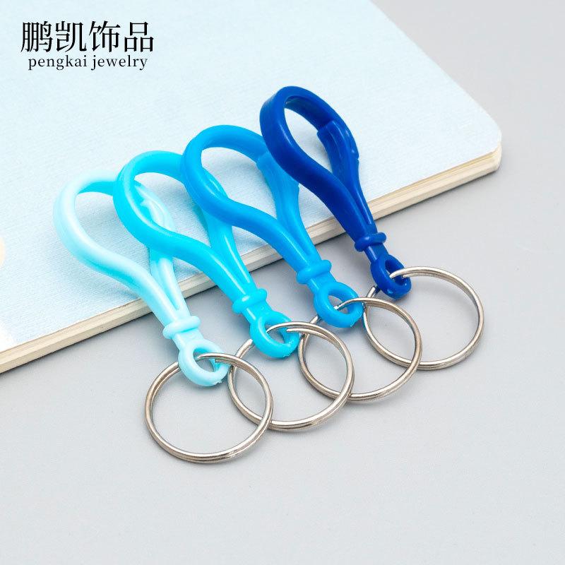 diy metal button accessories color acrylic lobster buckle hanging key ring plastic bulb buckle luggage pendant material Specification drawing
