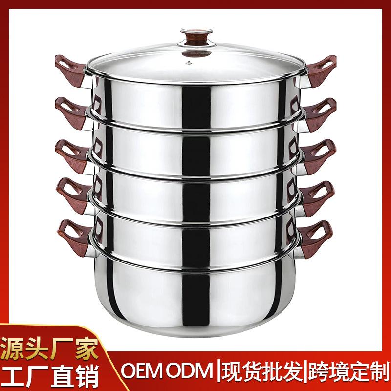 factory wholesale cross-border hot foreign trade amazon wood grain handle opening gift pot set southeast asia africa south america details Picture