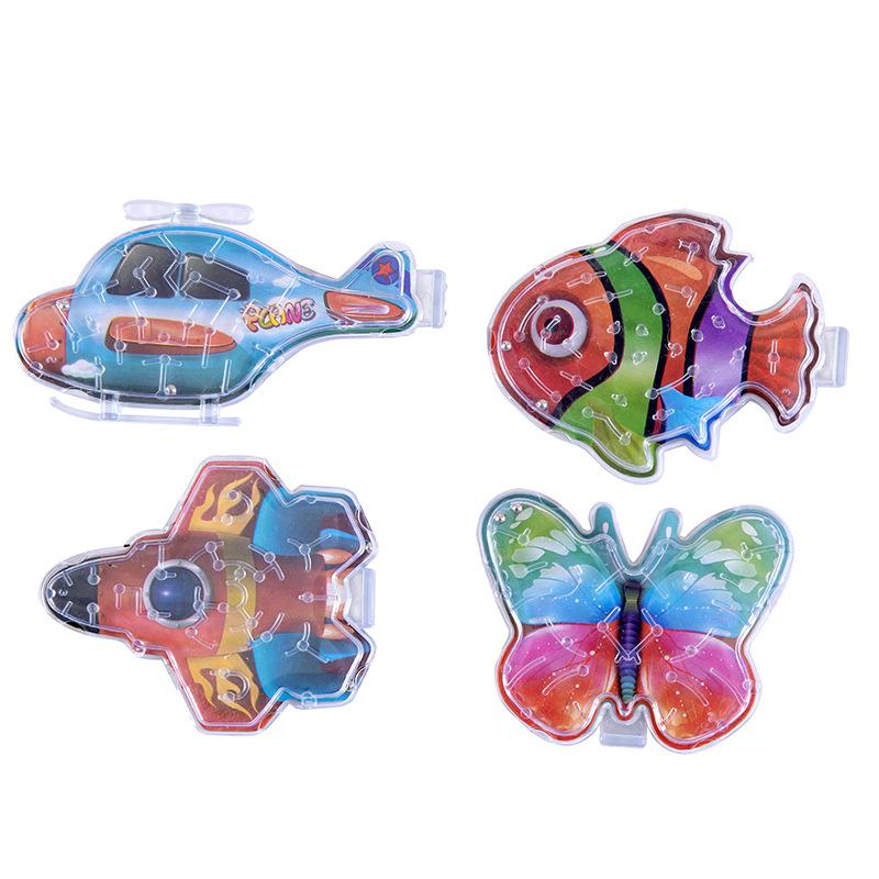 mixed maze children's ball maze toy balance walking ball aircraft butterfly fish educational toys cross-border Item Picture