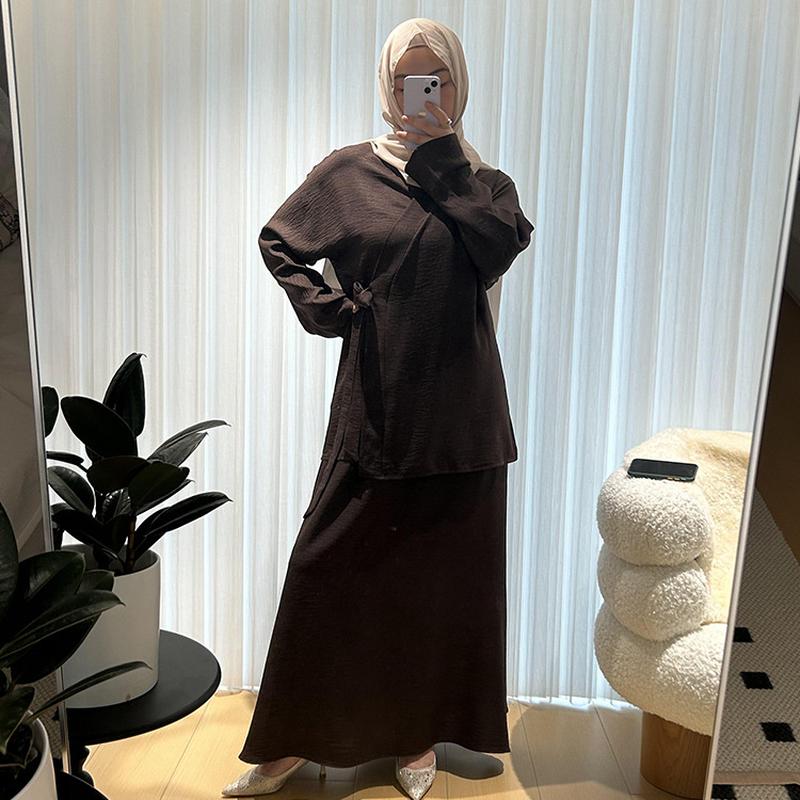 abaya muslim robe female dress dubai djellaba women's clothing dress plus size clothing mu-807 Item Picture