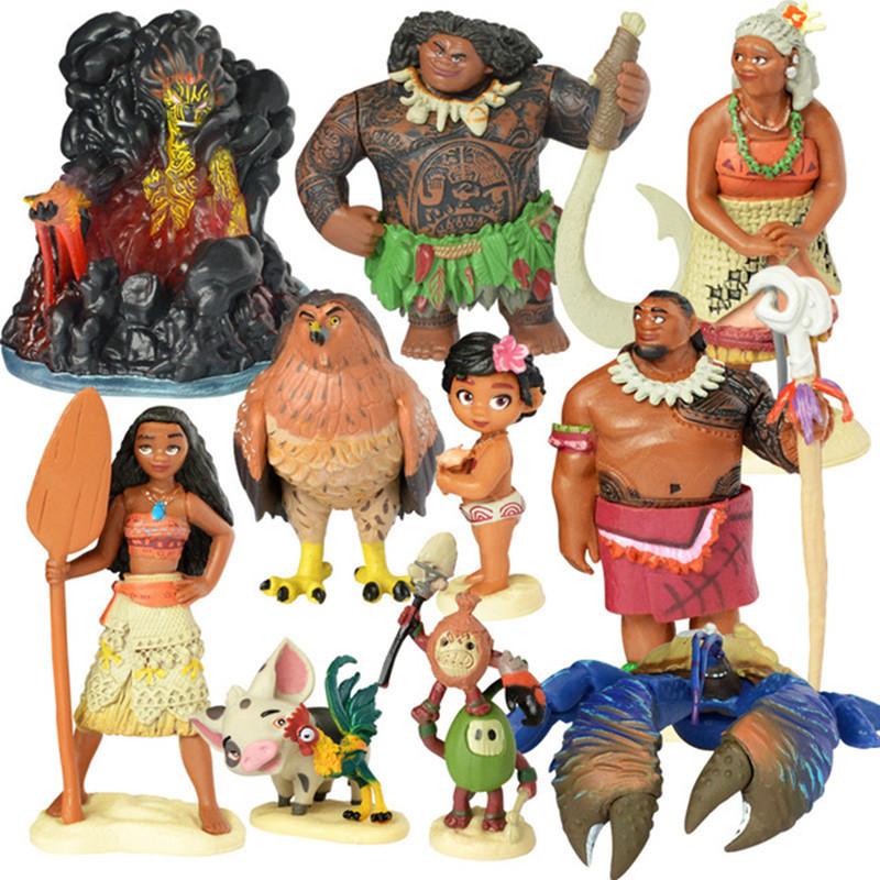 Cross-Border 10 Moana Hand-Made Moana Moana Princess Mona Doll Anime Peripheral Model