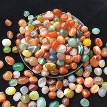 factory wholesale natural crystal gravel colorful agate gravel fish tank demagnetizing stone ornaments buddha supplies