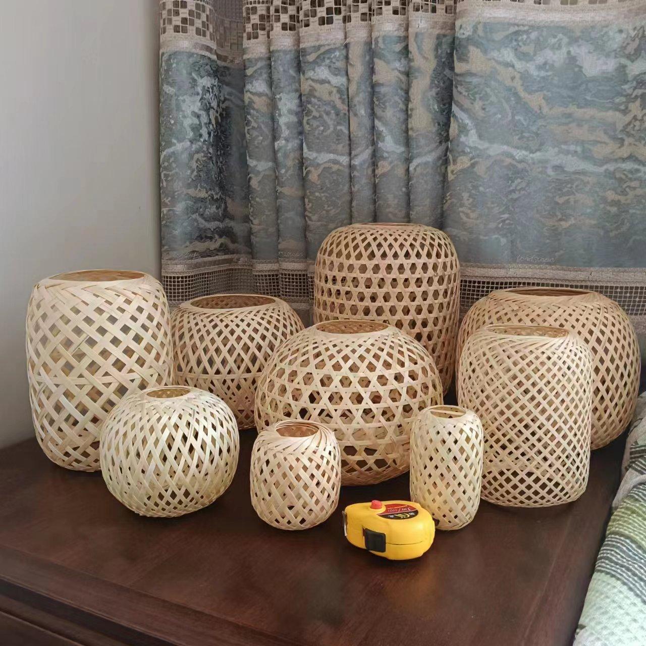 bamboo lantern chinese retro b & b restaurant tea room hot pot restaurant inn bamboo artwork bamboo decorative lantern