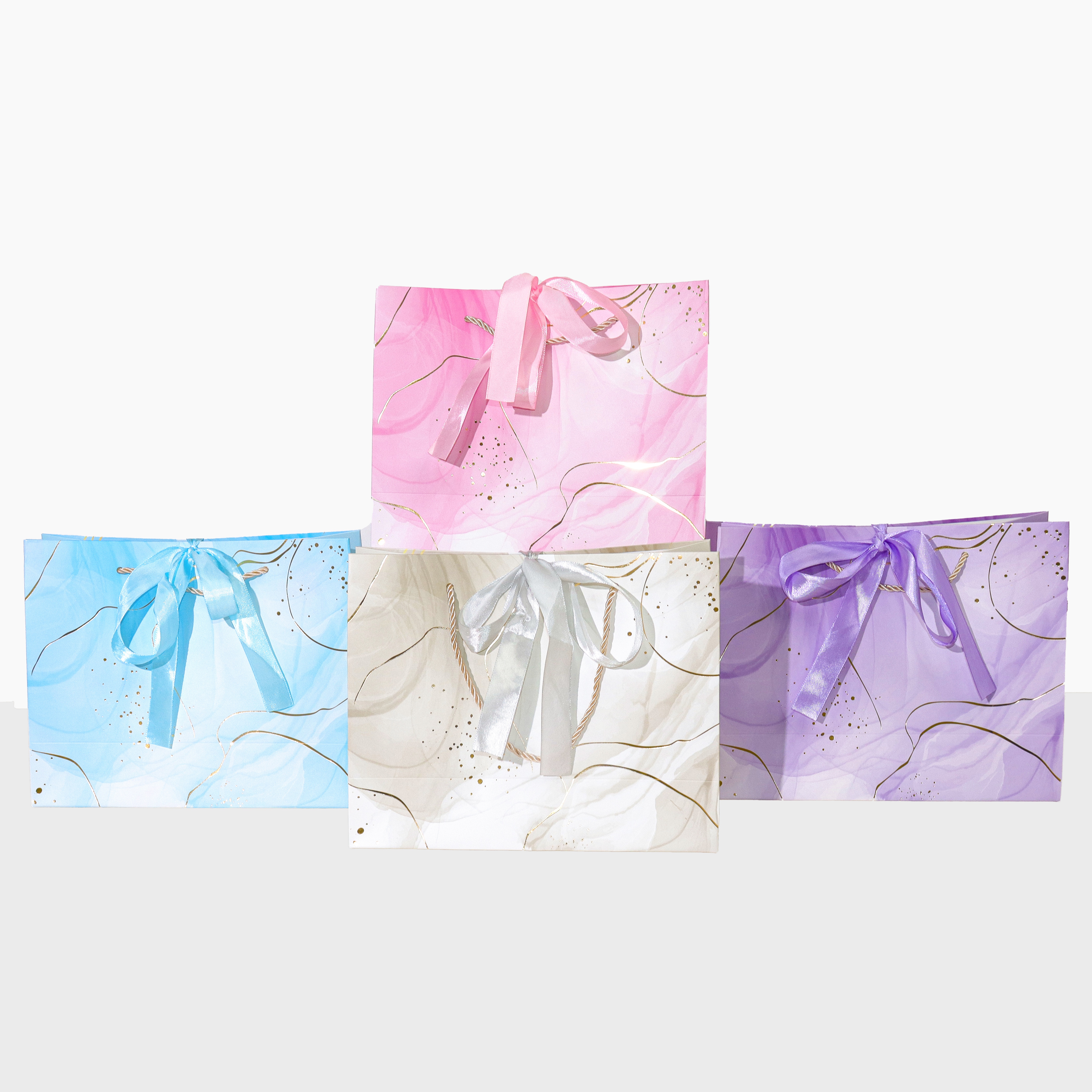 Ribbon gilding handbag size m, high-end feel, factory direct sale, large capacity, lightweight cross-border new product