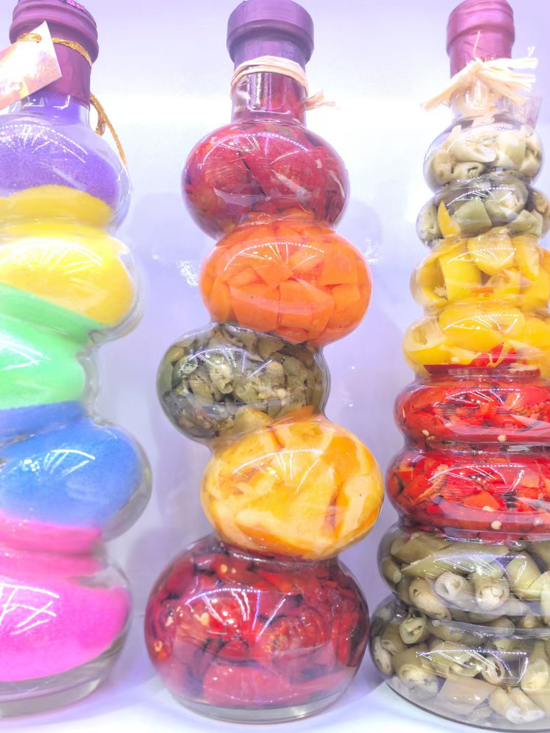 玻璃工艺品精选 琉璃花瓶LED窗帘灯 玻璃弹珠烟灰缸 玻璃瓶子礼品套装 精致生活艺术品详情图5