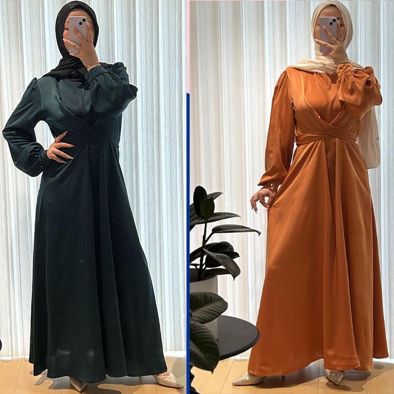 abaya muslim women's clothes dubai djellaba female clothing dress plus size clothing mu-011