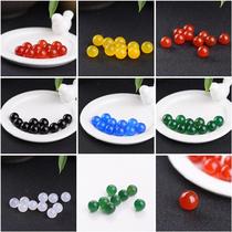 natural agate half hole non-hole beads scattered beads wholesale single beads round beads beads diy accessories handmade studs inlaid