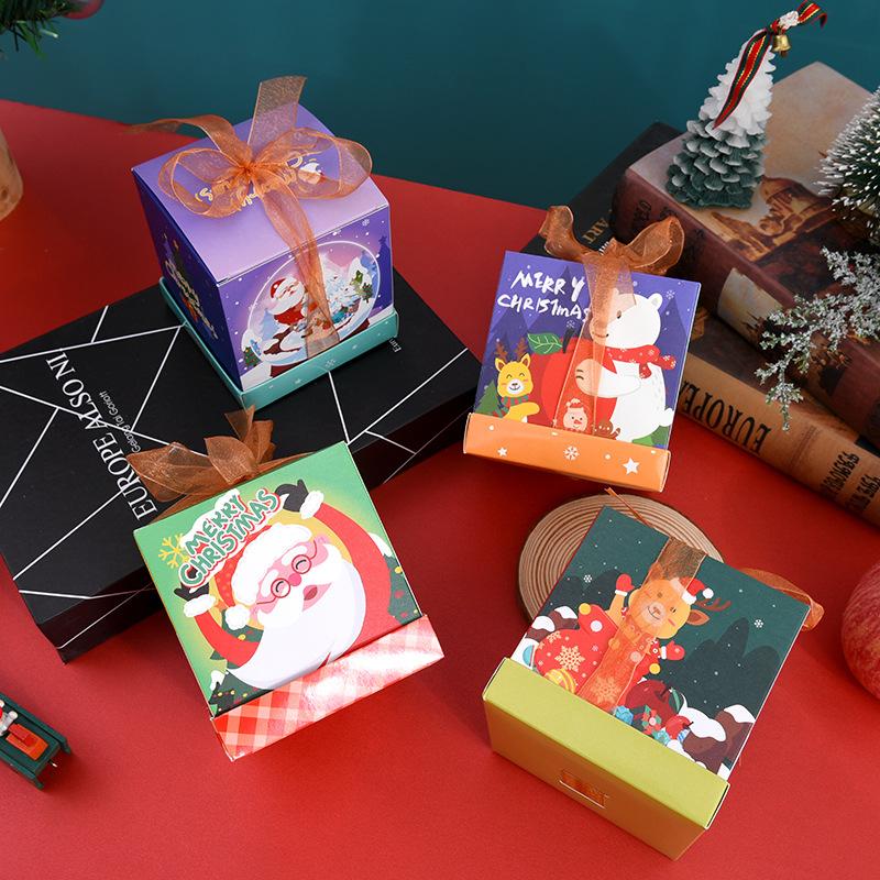 christmas apple box packing box gift box candy box christmas eve apple box christmas eve fruit box packaging wholesale Specification drawing
