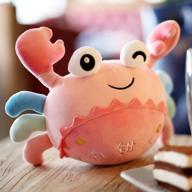 cute crab doll aquarium small size hairy crab plush toy creative clamp crab doll ragdoll
