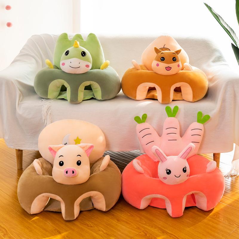 new cartoon baby learning seat sofa children plush sofa lounge sofa chair baby learning seat gift wholesale