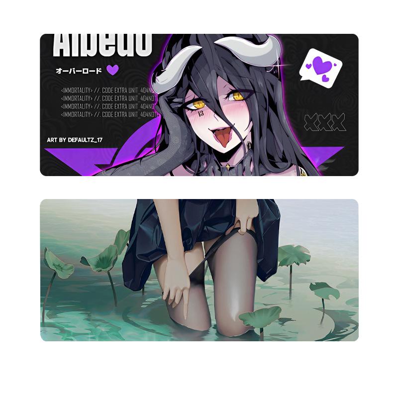 oversized anime mouse pad type cartoon office e-sports games mouse pad thermal transfer non-slip office desk mat Item Picture