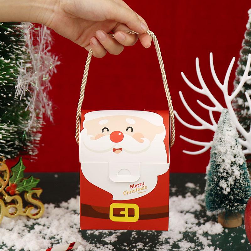 christmas eve apple box creative portable gift box christmas eve fruit packing box candy gift christmas gift box Specification drawing