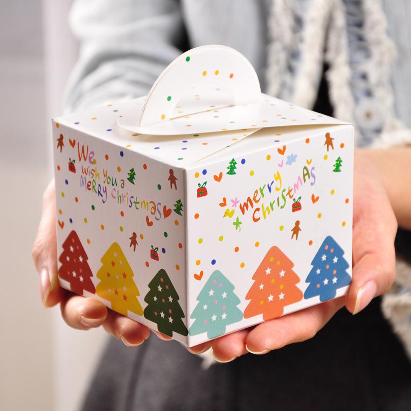 wholesale korean christmas eve apple box christmas fruit packaging candy box dessert box ginger cake box