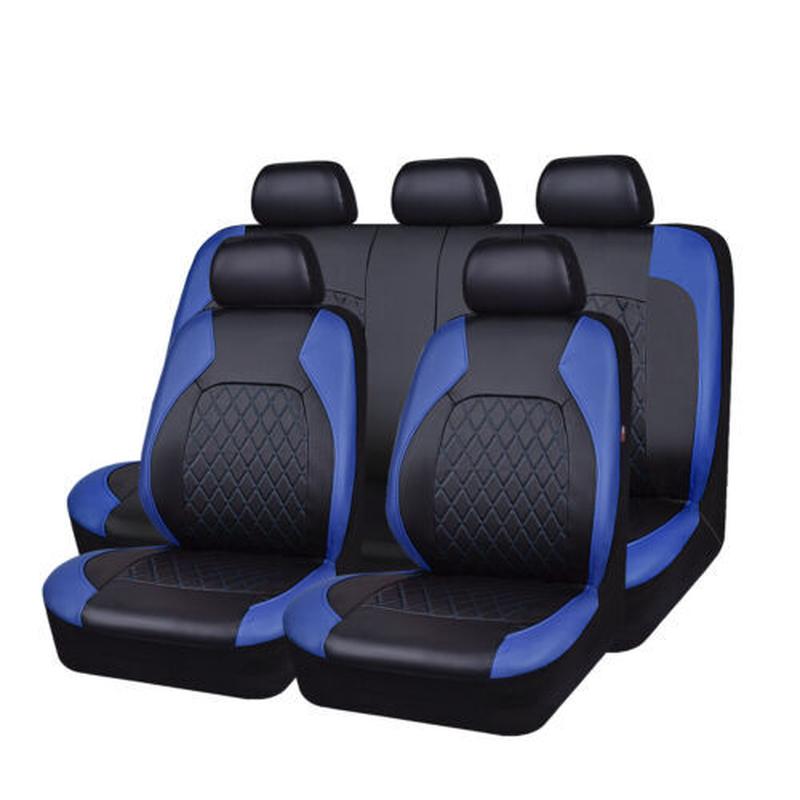 cross-border foreign trade car seat cover single line diamond plaid quilted braces leather pu leather artificial leather Specification drawing