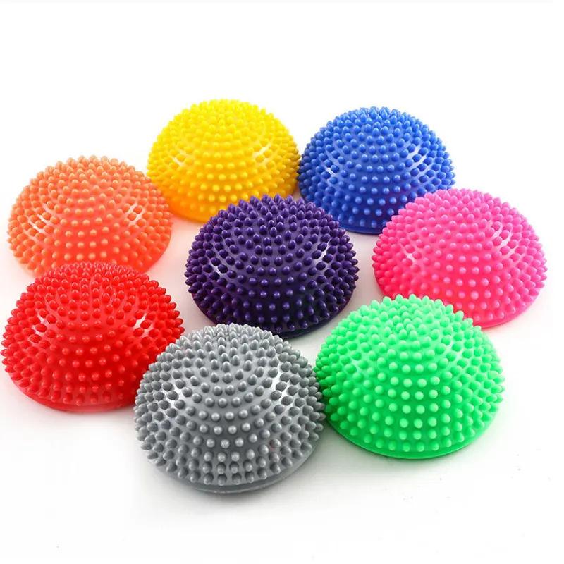 pvc semicircle massage durian ball pineapple ball children's sensory integration therapy foot balance training ball tactile yoga ball details Picture