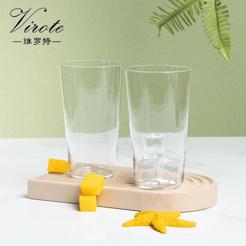 cocktail glass bar collins glass haibo juice beverage cup mojito handmade cup mixing glasses ultra-thin glass Specification drawing
