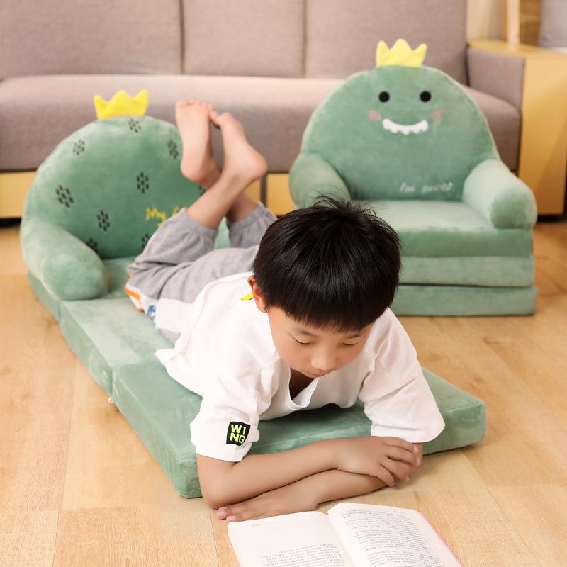 children's cute cartoon folding small sofa girl baby princess toddler reading area tatami lazy seat stool Specification drawing