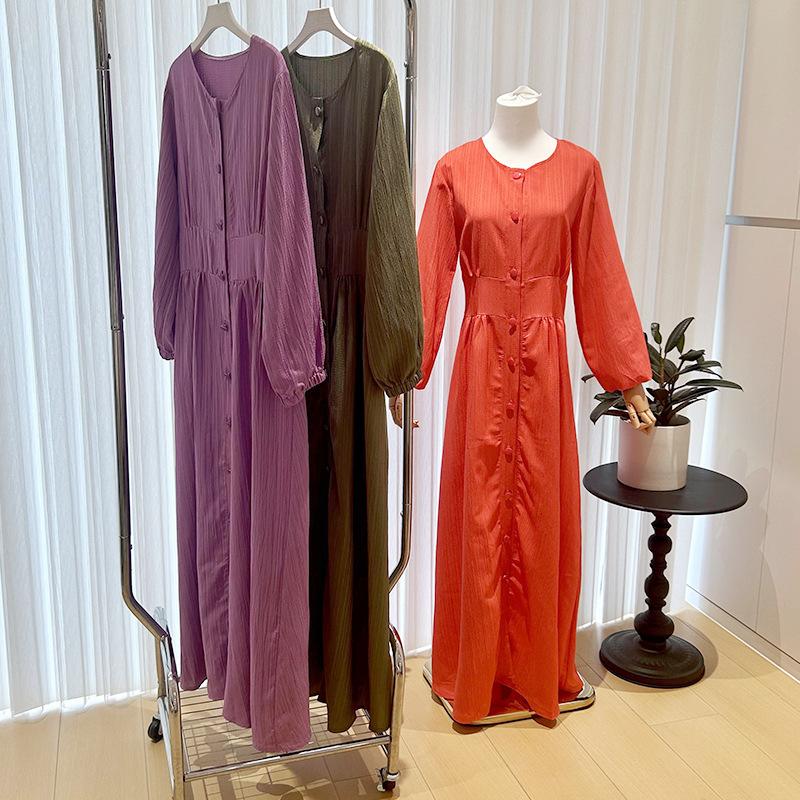 abaya muslim robe female dress muslim women women's clothing dress middle east women's clothing mu-712 details Picture