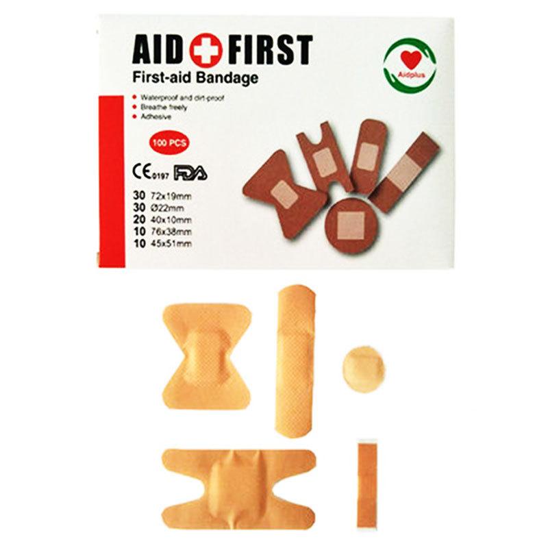 five mixed band-aid joint fingertip round wound stickers cute family pack anti-blister trauma patch