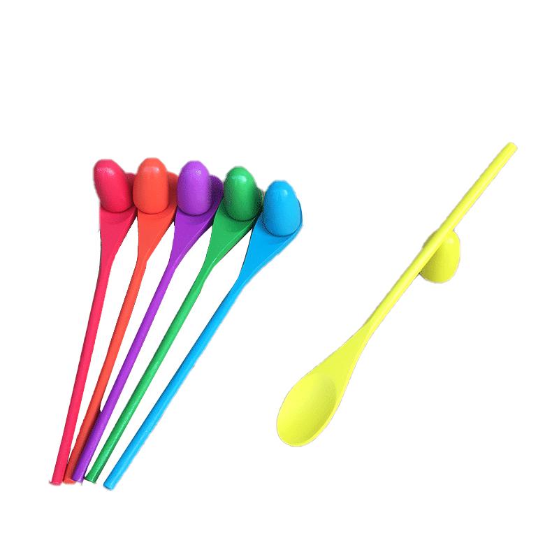 kindergarten children balance stick wooden spoon ball support early education parent-child outdoor interactive sensory training game egg support toy Application Scenario