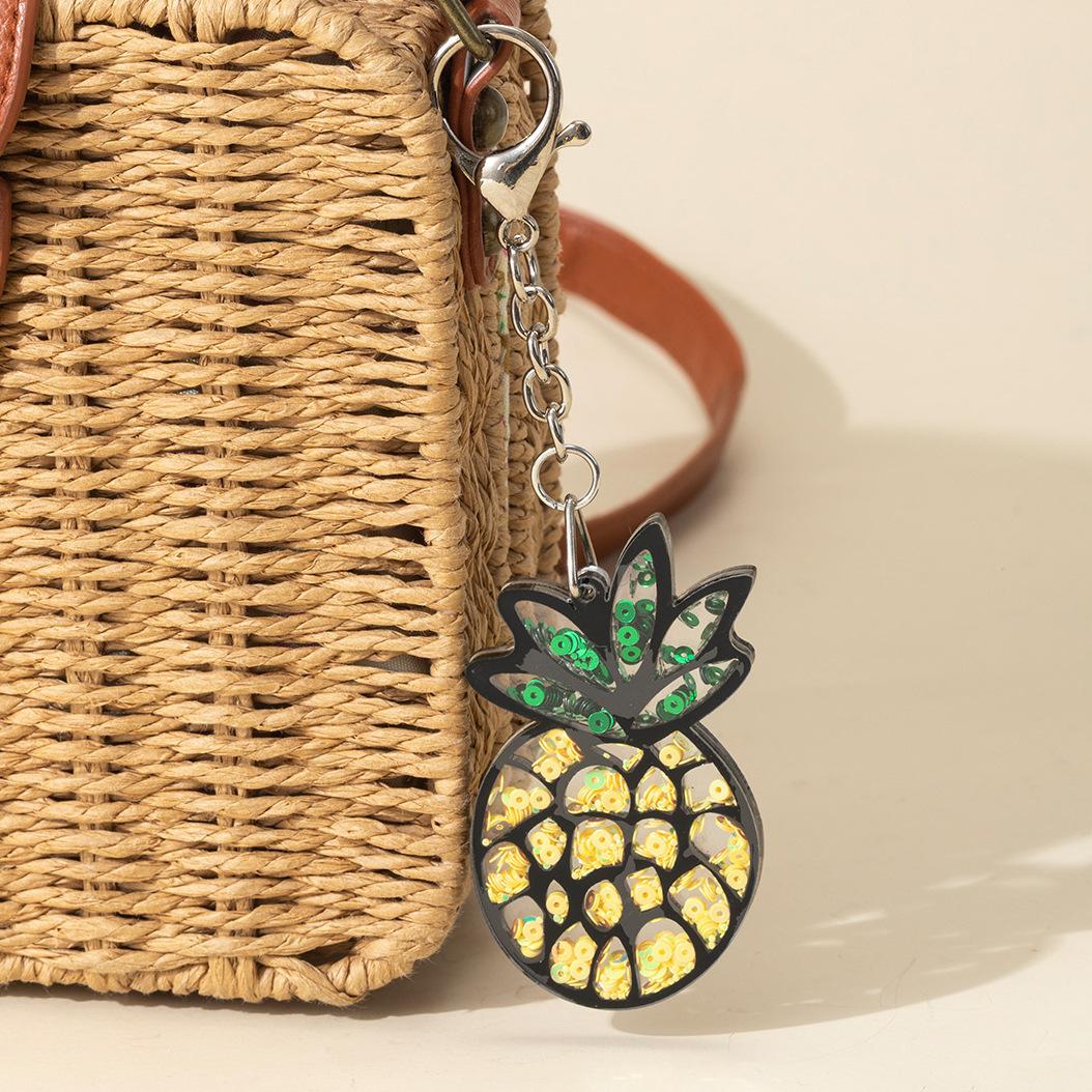Acrylic Pineapple Pendant Creative Bag Accessories