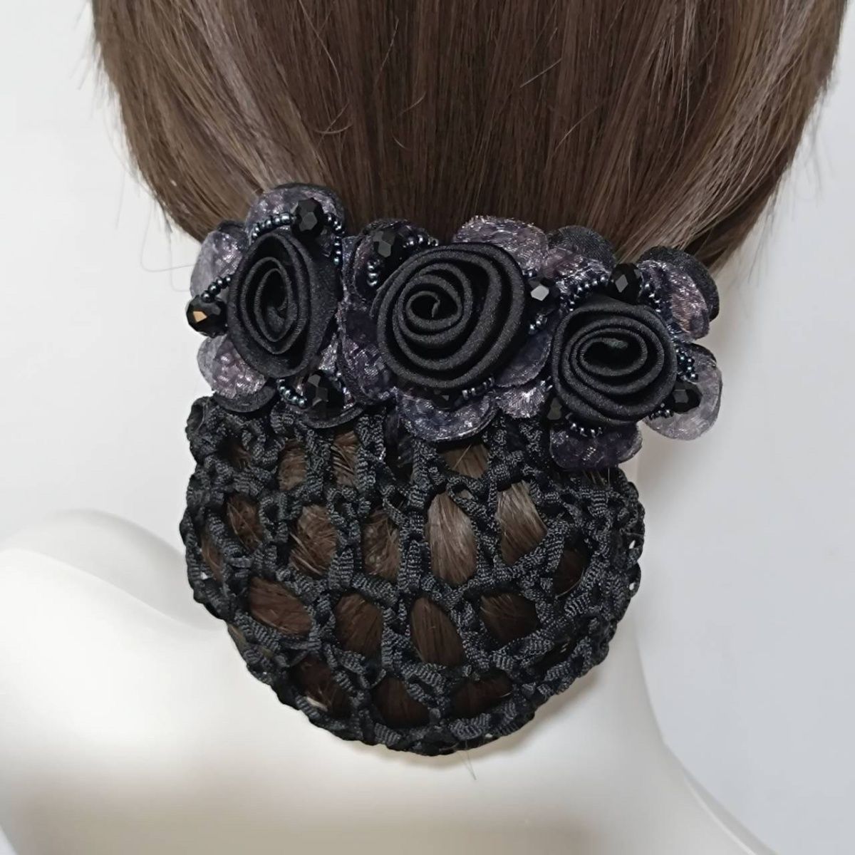 Trendy and stylish hairstyles, bestsellers, bank hairstyles, women's updo, flight attendant hair accessories, nurse hairstyles, new hair clips, net pockets Item Picture