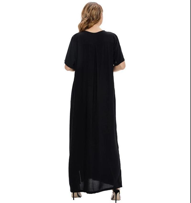 Cross-Border Dubai Middle East Muslim Muslim Muslim Saudi Arabia Women's Robe Long Dress Abaya Dress Specification drawing