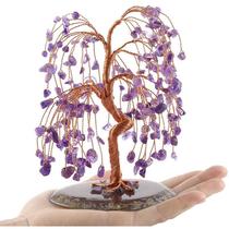 foreign trade wholesale natural crystal tree agate piece base fortune tree crystal seven treasures stone-colored gravel charla ornaments