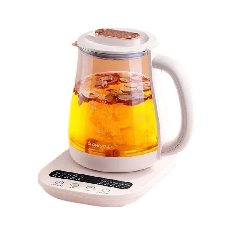 chigo health pot automatic thickened glass multifunctional tea cooker electric kettle scented teapot decocting pot Item Picture