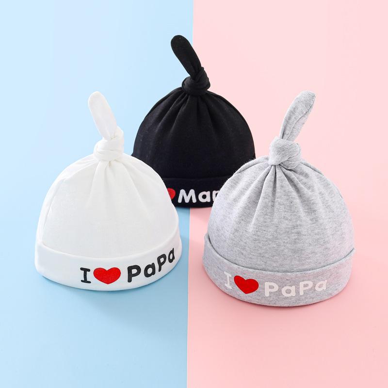 newborn baby hat baby baby hat cotton spring and autumn chuchu hat newborn baby hat 0-3 months baby hat