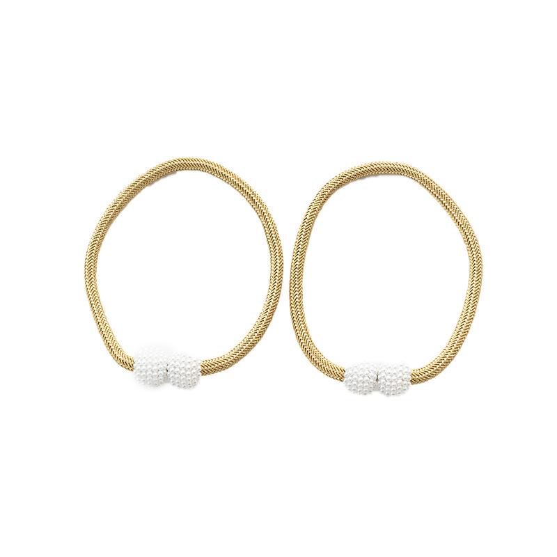 low price running pearl magnetic snap strap punch-free installation-free pearl curtain bandage curtain buckle source factory wholesale Item Picture