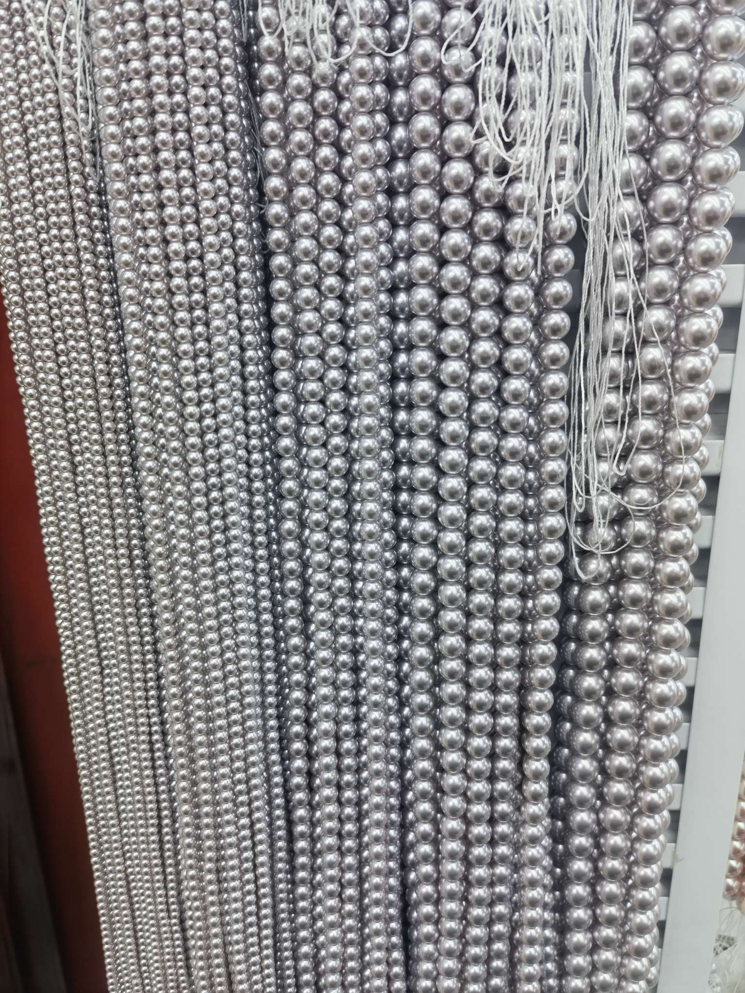 直孔仿施灰色616色玻璃仿珍珠