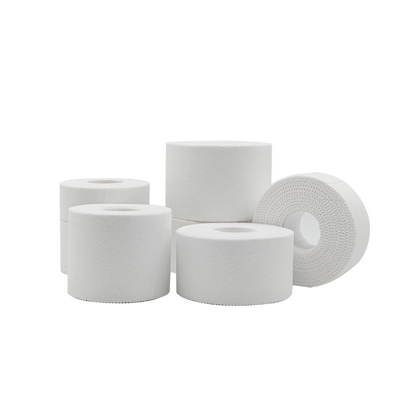 wholesale white patch sports tape wristband football ankle protective cotton fixed tape tooth edge cotton sports bandage Item Picture