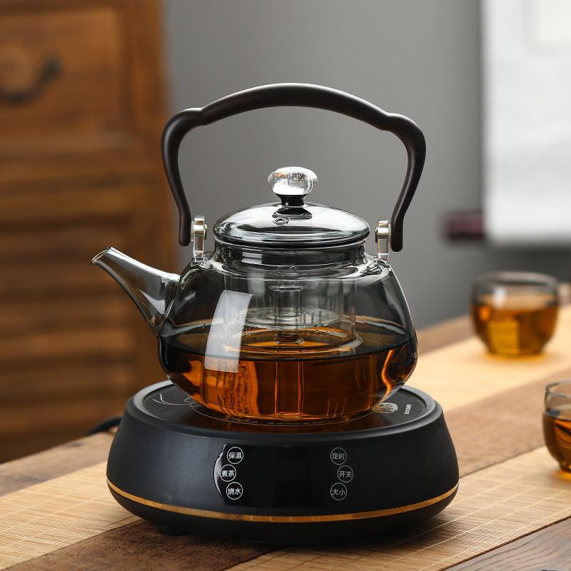 tea brewing pot high temperature resistant glass teapot special electric ceramic stove for tea making tea cooker household health pot tea set loop-handled teapot details Picture