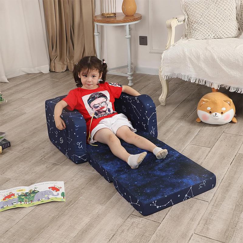 amazon hot folding children's sofa baby reading corner learning sponge sofa chair shrunk packaging manufacturer