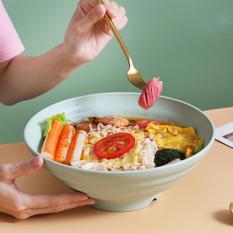 wheat straw japanese style bamboo hat dining bowl creative minimalist japanese style style spicy hot restaurant ramen bowl