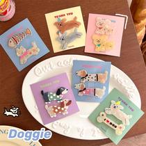 cute cartoon acrylic puppy barrettes combination girl's heartbreak barrettes bang clip children's bang clip hair accessories