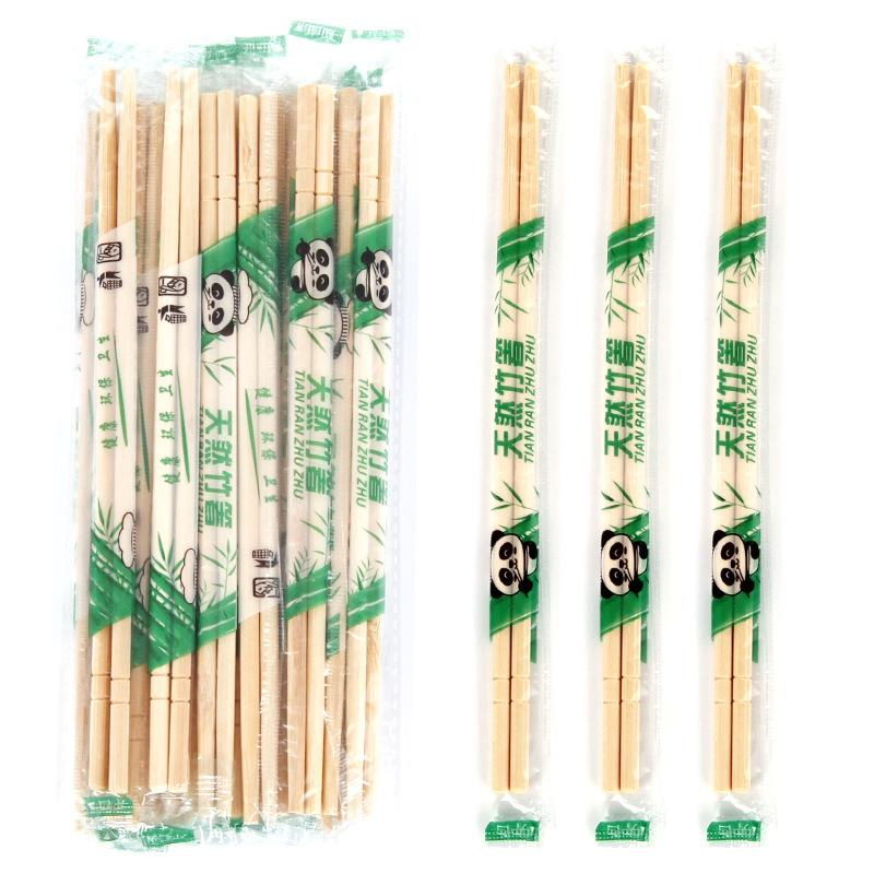 Disposable Chopsticks Takeaway Fast Food Commercial Hygiene Roundheaded Chopsticks Restaurant Tableware Disposable Chopsticks Independent Packaging Bamboo Chopsticks