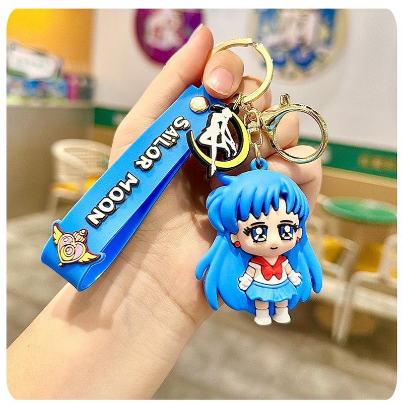 cartoon anime cute sailor moon keychain package pendant doll ornaments car key chain currency wholesale full figure