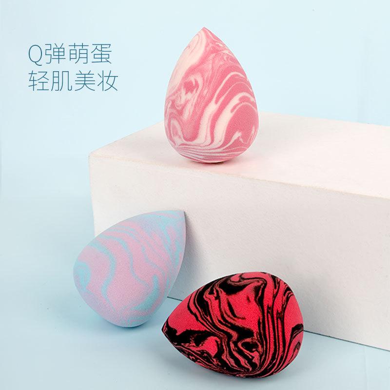 cosmetic egg blooming source factory sponge egg smear-proof makeup mixed color beauty blender sponge egg makeup egg powder puff details Picture