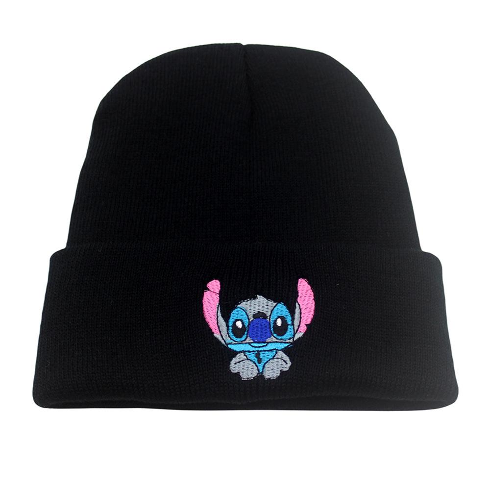 Foreign Trade Big Ears Stitch Embroidery Knitted Hat Anime Merchandise Autumn and Winter Warm Wool Hat Beanie Hat