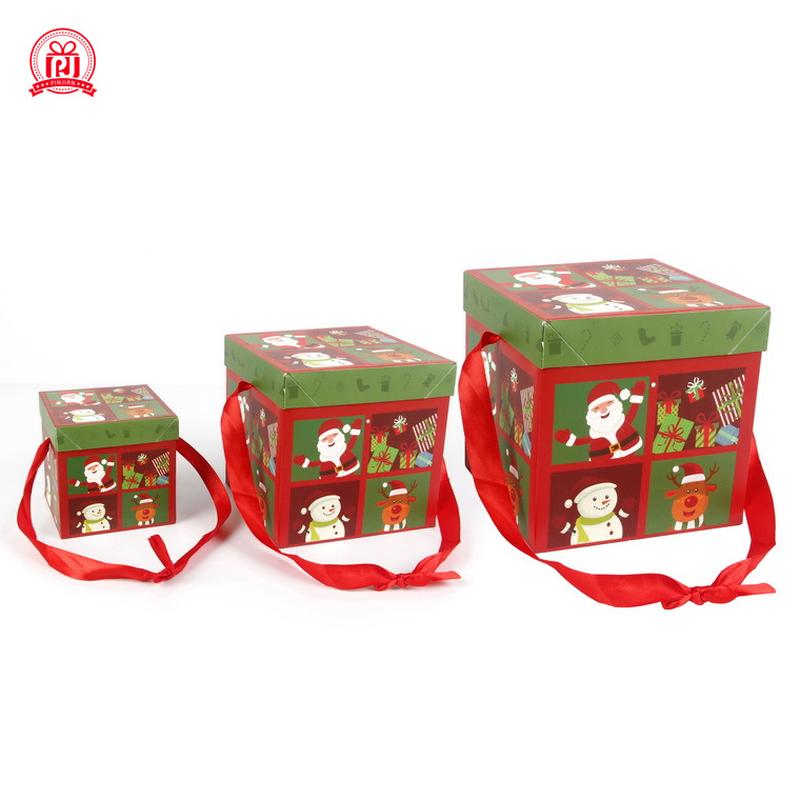 new christmas decoration gift box christmas decoration supplies paper gift gift box christmas eve apple box Specification drawing