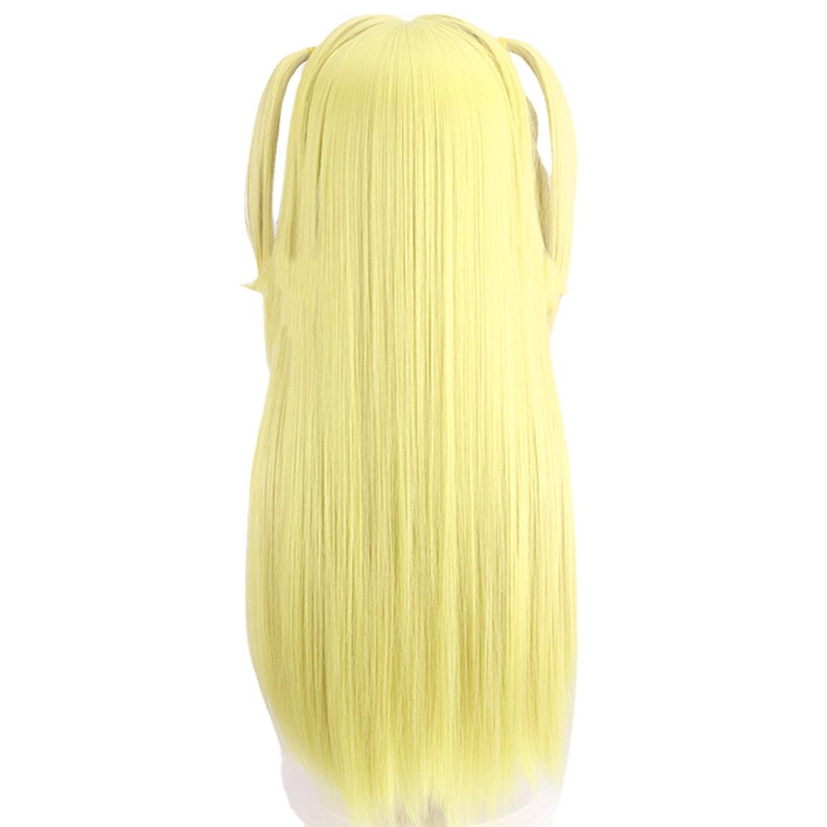 death note misa amane misa cos anime wig cosplay golden yellow double ponytail yibin Item Picture