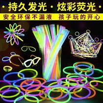 barrel light stick stall night market luminous bracelet light stick trending on tiktok body romantic dance silver strip
