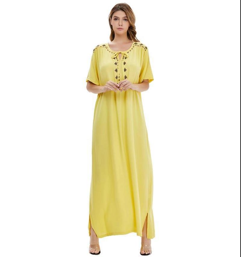 Cross-Border Dubai Middle East Muslim Muslim Muslim Saudi Arabia Women's Robe Long Dress Abaya Dress Item Picture