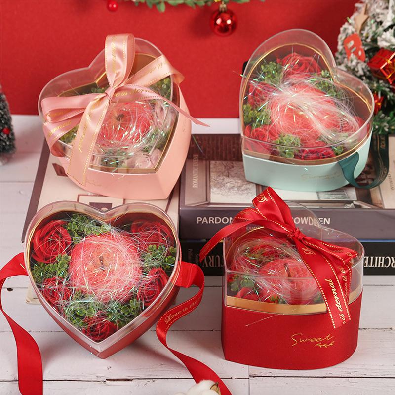 christmas apple box transparent acrylic christmas eve fruit hand stick bounce ball christmas eve christmas eve fruit apple box Application Scenario