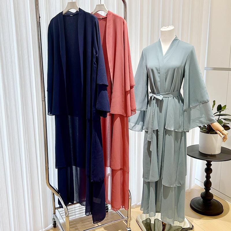 abaya muslim djellaba female dress abaya plus size dress dubai clothing suit mu-462 details Picture