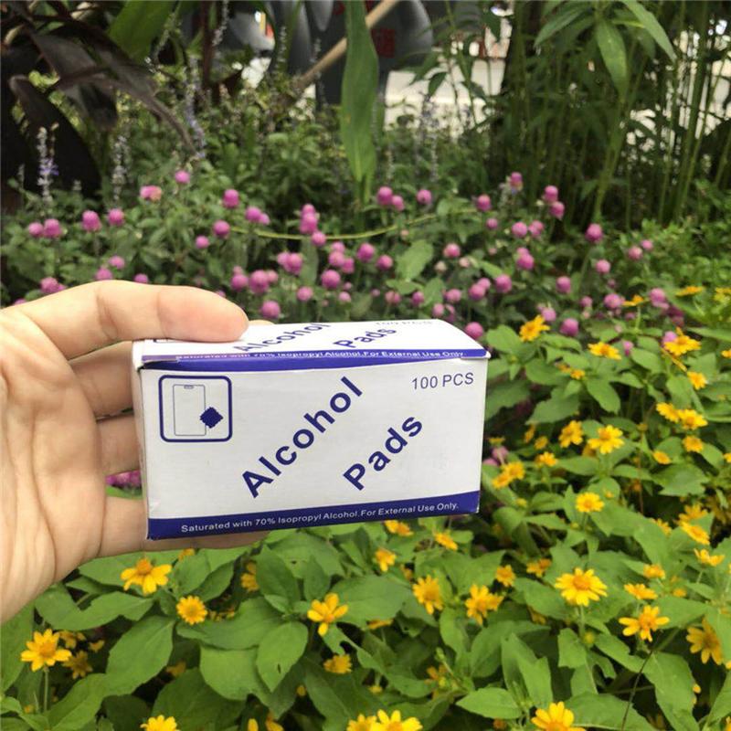 75% alcohol pad mobile phone cleaning suit mobile phone film tools alcohol wipes disinfection screen alcohol pad pack
