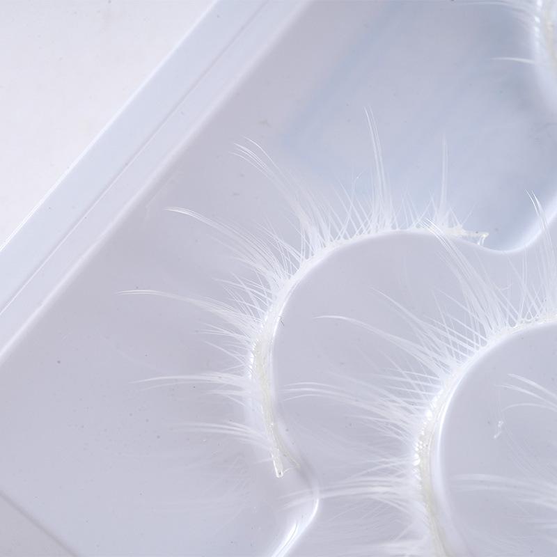makeup anime cosplay false eyelashes sheer root white eyelash little devil comic eyes soft and comfortable Application Scenario