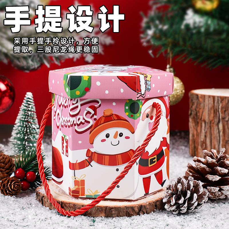 2024 new christmas eve apple box creative christmas eve fruit packing box candy gift christmas gift box wholesale Specification drawing